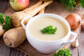 Apple and Parsnip Soup with Coriander