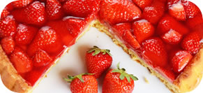 Strawberry Mascarpone Tart with Port Glaze