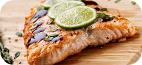 Asian Style Salmon Bowl with Lime Drizzle