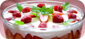 Strawberry Angel Food Trifle