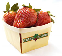 fresh organic strawberries